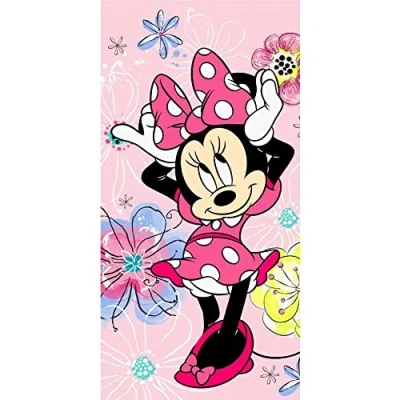 Image de Jerry Fabrics Disney Minnie Mouse Serviette de bain 70 x 140 cm Coton Multicolore