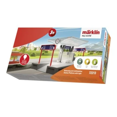 Image de Märklin My World 72213 Station avec lumière pour Enfants, Jouets et Jeux à partir de 3 Ans, Piles incluses, Unisexe