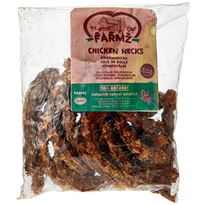 Image de duvoplus, Farmz Cou De Poule 250gr, Extra craquant, 100% Naturel Poulet, Aucun Parfum, Colorant ni arôme ajouté, Complément Alimentaire pour Chiens