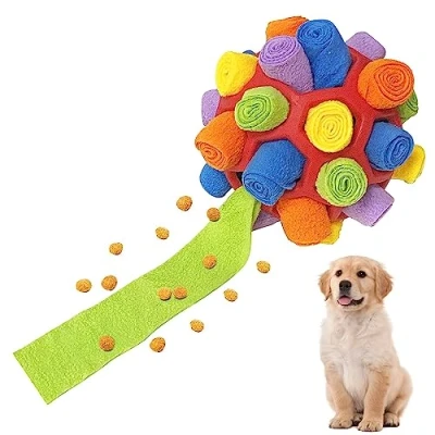 Image de Balle à renifler pour chien Jouet interactif d&#039;intelligence Tapis de nourriture petits chiens taille moyenne
