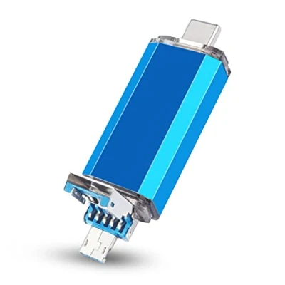 Image de Plyisty Clé USB Maikou, 3 en 1 3.0/Type C/Micro Port Drive Fournitures informatiques 32 256 Go, Stockage Externe pour Sauvegarde/Transfert(32 Go)