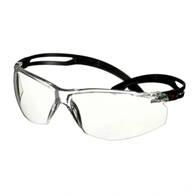 Image de 3M SecureFit 500 Lunettes de sécurité, monture noire, antirayure/antibuée, optique transparente, SF501AF BLK EU