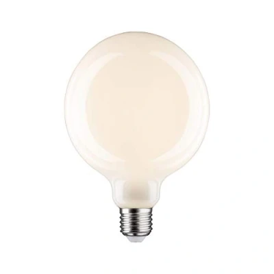Image de Paulmann 28628 Ampoule à Filament LED G125 9 W Intensité Variable Opale Blanc Chaud 2700 K E27, Verre