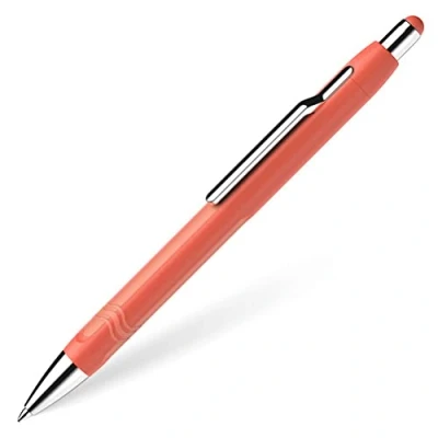 Image de Schneider Epsilon 138606 Stylo à bille rétractable (largeur de trait XB, couleur l&#039;encre : bleu, recharge indélébile) Orange chaud