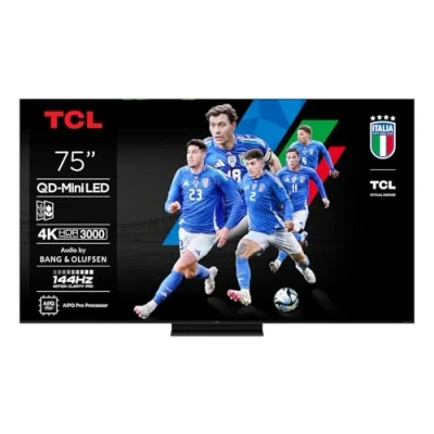 Image de TCL 75C7K TV 190,5 cm (75 ) 4K Ultra HD Smart Wifi Métallique 3000 cd/m² Neuf
