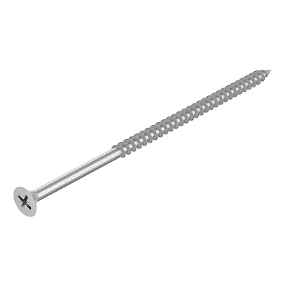 Image de SECCARO Lot de 50 vis à bois pour panneaux d&#039;aggloméré 6 x 140 mm en acier inoxydable V2A VA A2 avec filetage partiel Phillips