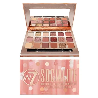 Image de W7 Socialite Pressed Pigments Palette Yeux