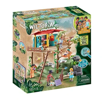 Image de Playmobil 71013 Maison familiale dans l&#039;arbre Wiltopia avec la Famille Palmer et des Animaux Gamme Plus de 80% matériaux recyclés ou biosourcés en Moyenne Dès 4 Ans