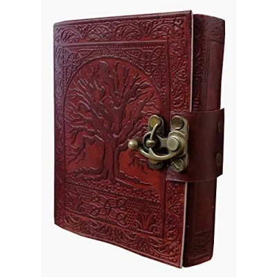 Image de OVERDOSE Tree Journal Diary Notebook Fabriqué à la main en cuir Story Writing Carnet de croquis voyage Cadeau Taille 5x7 pouces 12x17cm A6