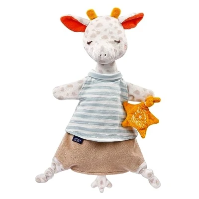 Image de Fehn Doudou bébé jouet girafe pour nouveau né Aide au sommeil avec &quot;Glow in the dark&quot; marionnette dormeur bébés et jeunes enfants à partir de 0+ mois