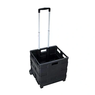 Image de Pavo Chariot De Transport avec Caisse Pliante Plastique Capacité 35 Kg