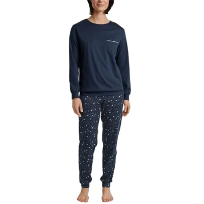 Image de CALIDA Midnight Dreams Ensemble de Pijama, Bleu Paon, 38 40 Femmes