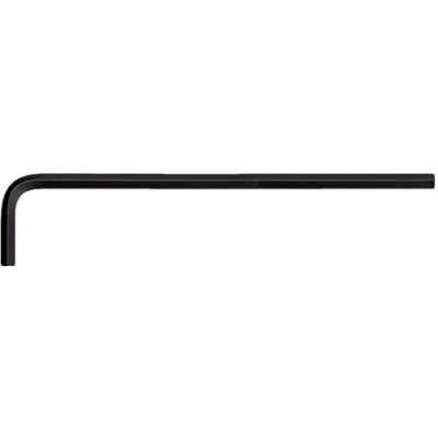 Image de Clé mâle brunie longue, 6 pans 1,5 mm, Noir