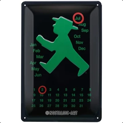 Image de Nostalgic Art Calendrier 20258 ampelmann Vert 20 x 30 cm