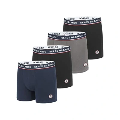 Image de Serge Blanco Homme Boxer Ser/1bcx4 Sous v tement, Multicolore, XXL EU