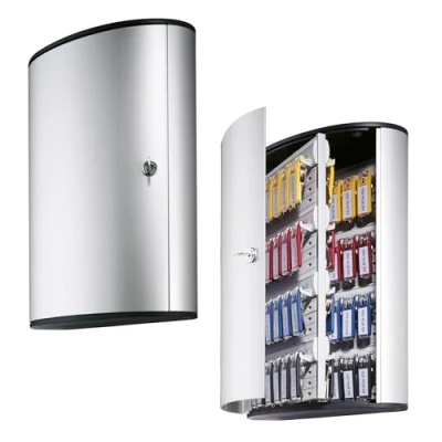 Image de Durable 195523 Keybox Armoire pour 72 Clés Fermeture Par Serrure à avec 6 Porte Key Clip