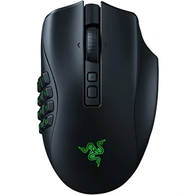 Image de Razer Naga V2 Pro Souris Gaming sans Fil (avec Molette HyperScroll Pro, 3 Panneaux Latéraux Interchangeables, Capteur Optique Focus 30K, Interrupteur de Gen 3) Noir