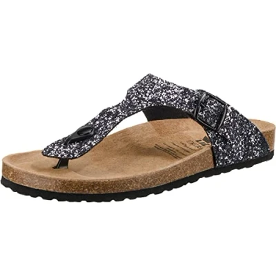 Image de Lico Femme Bioline GLISTO Mules, Noir (Anthrazit Anthrazit), 42 EU