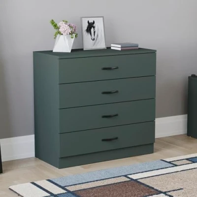Image de Vida Designs Riano Commode à 4 tiroirs Vert Jaspe
