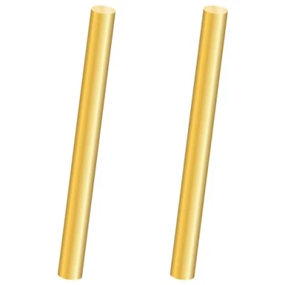 Image de LAVMHAB Lot de 2 tiges rondes en laiton massif 8 mm x 200 pour loisirs créatifs