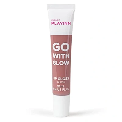 Image de Inglot Playinn Gloss levres Go with Glow Formule Hydratante Pour des Lèvres Douces et Lisses Teintes Fruitées Finition Brillante Lip Gloss, 10 ml 22 Coral