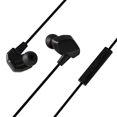 Image de Final VR3000 Écouteurs 3D immersifs avec Micro intégré et Commandes pour VR, ASMR, Gaming 360 musiques, Noir