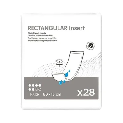 Image de ID Rectangular Insert Traversable Maxi+ 15 x 60 cm 8 paquets de 28 protections