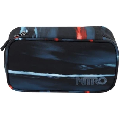 Image de Nitro Trousse XL INKL. Geo Dreieick &amp; Stundenplan, Federmäppchen, Schlampermäppchen, Faulenzer Box, Federmappe, Stifte Etui, Acid Dawn, 21 x 10 6,5 cm, Moderne
