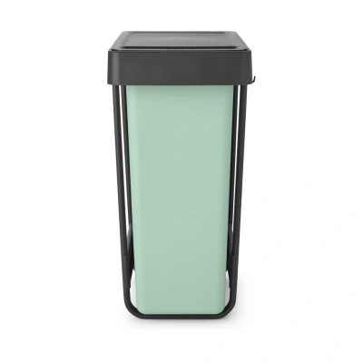 Image de Brabantia Sort &amp; Go 2 poubelles à encastrer pour meuble bas en plastique gris/vert 30 l