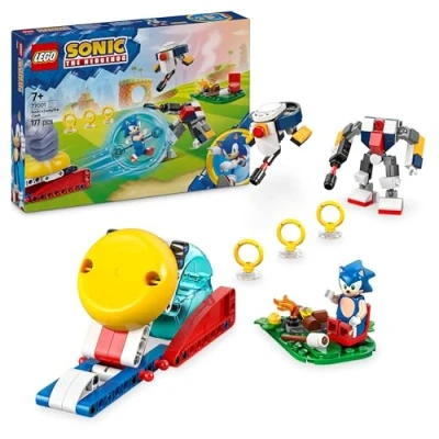 Image de LEGO Sonic The Hedgehog Conflit au feu de Camp Jouet Construction Collector pour Enfants et Fans Jeux vidéo Set à Construire Les garçons Filles dès 7 Ans 77001