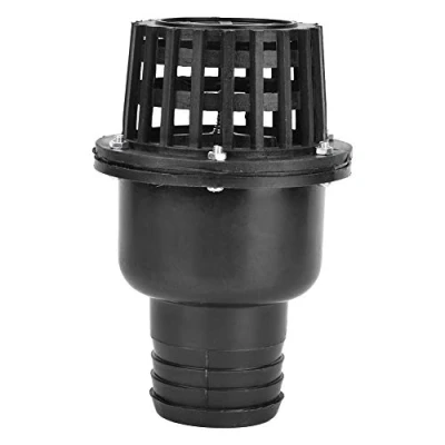 Image de clapet de pied pompe à eau, anti retour plat basse pression en PVC noir, pour machine fluide(2.5&quot;)