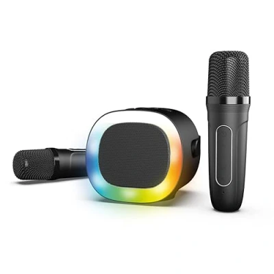 Image de KARADUO Enceinte sans fil + 2 micro karaoké