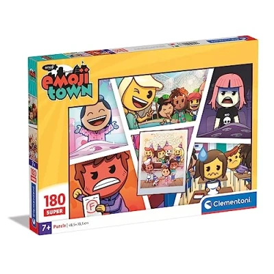 Image de Clementoni 29067 Puzzle Emoji 180 Pièces Super Jeu Educatif, de Réflexion et Patience Image Qualité 48,5 x 33,5 Cm À Partir 7 ans