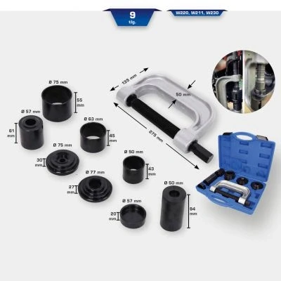 Image de BRILLIANT TOOLS BT661100 Jeu d&#039;extracteur de rotules 4 en 1, 9 pcs [Powered by KS TOOLS]