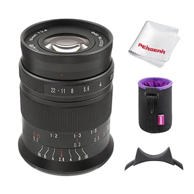 Image de 7artisans 60mm F2.8 II V2.0 Objectif Macro APS C, Compatible avec Les Appareils Photo Fuji X Mount A1 A10 A2 A3 A at M1 XM2 T1 T3 T10 T2 T20 T30 Pro1 Pro2