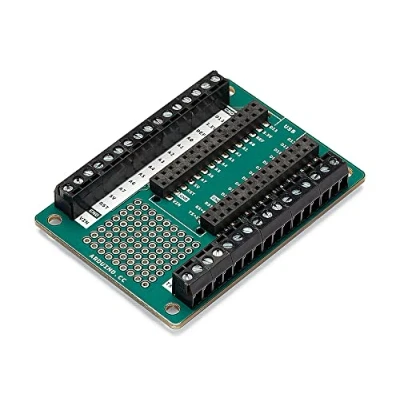 Image de Arduino Nano Screw Terminal Adapter (Single Board) [ASX00037] Adaptateur à bornes vis pour Cartes Nano, idéal connexions fiables et projets DIY