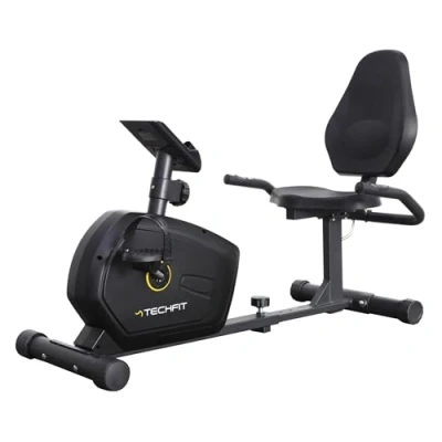 Image de TechFit R400 Vélo d&#039;Appartement Semi Allongé, Couché Idéal pour l&#039;Entraînement de Récupération, avec la Selle Réglable, Les Capteurs d&#039;Impulsion et l&#039;Ecran LCD