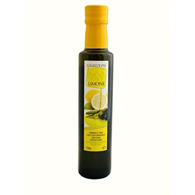 Image de Huile aromatisée au citron Condiment à base d&#039;huile d&#039;olive vierge extra 1 bouteille de 250 ml