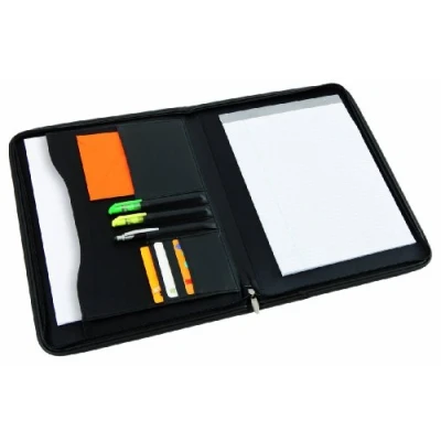 Image de ALBA Conférencier Zipper avec 1 porte bloc et A4 perforé, une pochette à soufflet dossier fermeture par zip