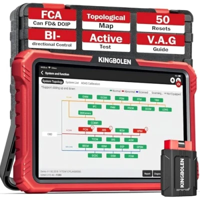 Image de KINGBOLEN K10 Valise Voiture Diagnostic français, OBD II avec 41+ Services, Codes ECU, Contrôle Bidirectionnel, Diagramme Topologique, DPF &amp; AutoVIN