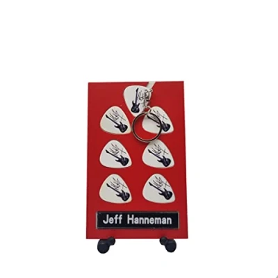 Image de Jeff Hanneman Coffret cadeau avec 6 médiators et 1 porte clés