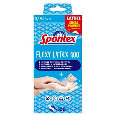 Image de Gants en latex Flexy x 100 Mapa Spontex jetables Taille S/M