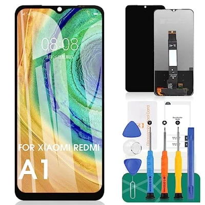 Image de Écran de rechange pour Xiaomi Redmi A1 LCD + tactile A2/A2 Kit pièces réparation (noir)