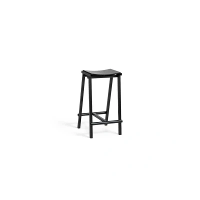 Image de HAY Taburete 8 Bar Stool Low Noir