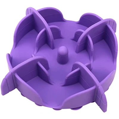 Image de Doweiss Gamelle Anti Glouton Chien,Doweiss Slow Feeder Coutable pour Animaux Chat/Chien en Silicone Différent Taille