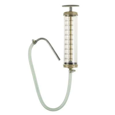 Image de Seringue huile petrole gazole fuel flexible et bec coude Pressol