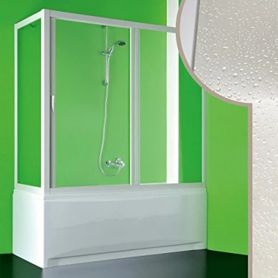 Image de Cabine douche Pare Baignoire 70x160 CM en acrylique mod. Plutone avec ouverture centrale
