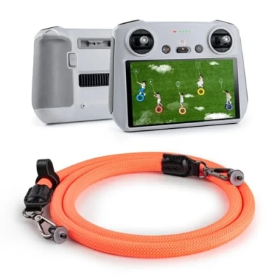 Image de VOVMOEYA Sangle de Cou pour DJI RC/RC 2/RC Pro/RC Plus,Bandoulière Mavic 3/Air 2S/Mini 3/Mini 3 Pro/Mini 4 Pro RC Controller Télécommande Accessoires Orange