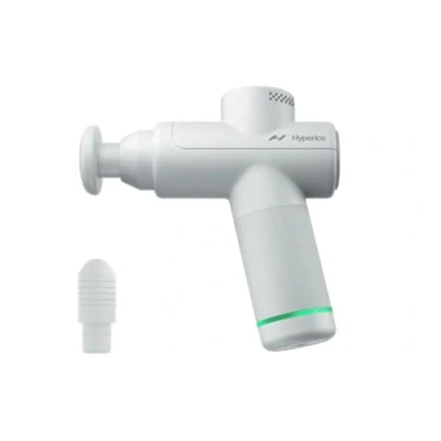 Image de Hypervolt Go 2 Doté de la technologie Quiet Glide Pistolet massage à percussion portatif 3 vitesses, têtes interchangeables (Hypervolt Blanc)