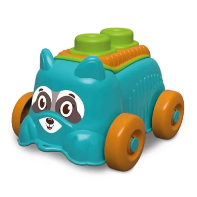 Image de Clementoni Sensory Puppy Fox Set Constructions Petite enfance, Doux Clemmy, Blocs Enfants 6 Mois, Jeu Sensoriel, Empilable, Briques Lavables, Made in Italy, Couleur Dog Orange, 17487